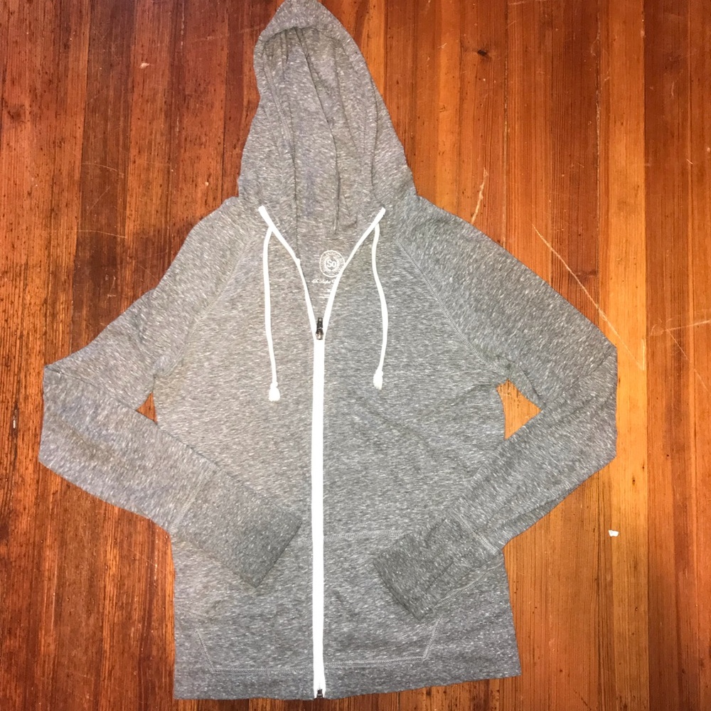 Grey Zip Hoodie